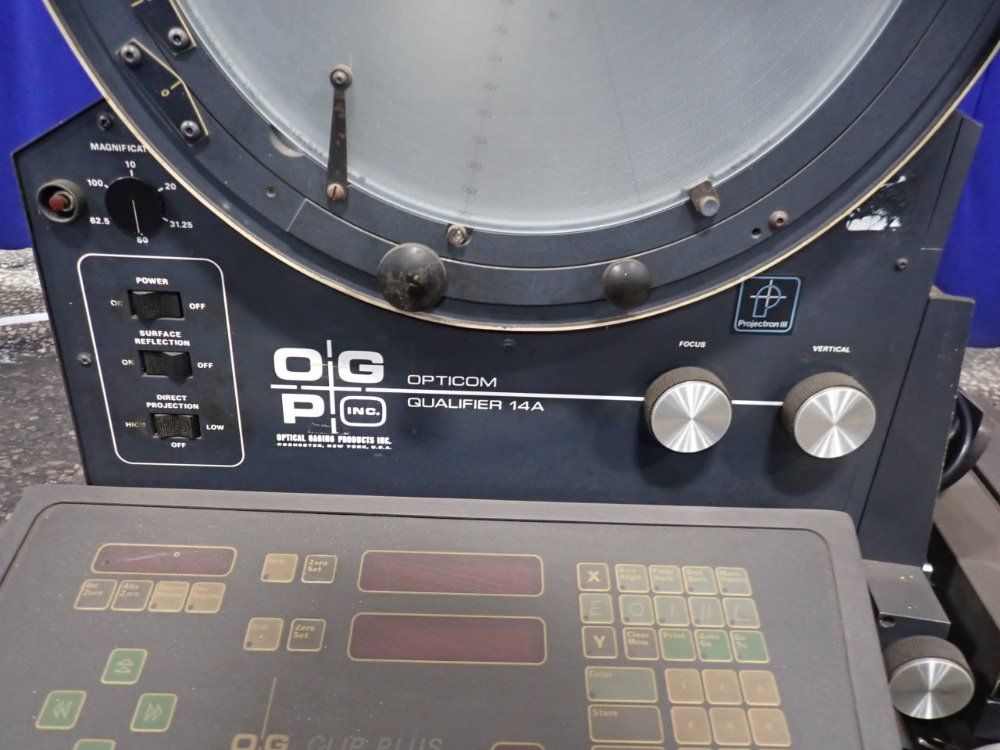 14" Optical Gaging Products Inc #OQ-14A, Optical Comparator, w/Illuminator & Video Monitor, 720 Watts, 115 V - Image 5