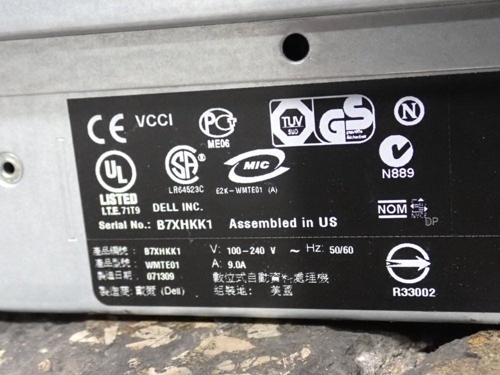 Dell Inc. #WMTE01, Rack Workstation, 9 Amps, 100-240 V - Image 5