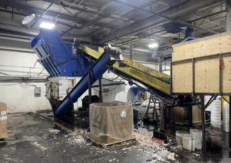 Vecoplan #RG70, Single Shaft Shredder, 200 HP, 20" Rotor, 84 Cutters, 70" x 82" Chamber, Hard Faced Rotor - Image 5