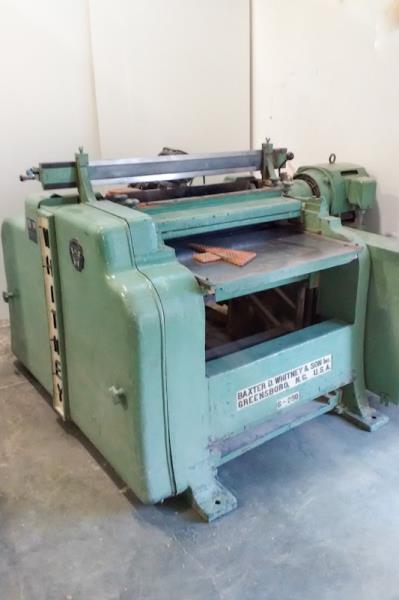 36" x 8" Baxter Whitney #S-290, Single-Sided Planer, Helical Cutterhead, 40 HP, 3510 RPM, 30-90 FPM, w/ - Image 3