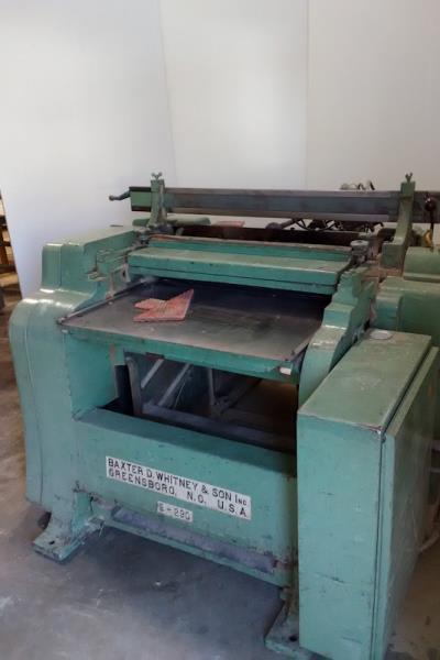 36" x 8" Baxter Whitney #S-290, Single-Sided Planer, Helical Cutterhead, 40 HP, 3510 RPM, 30-90 FPM, w/ - Image 4