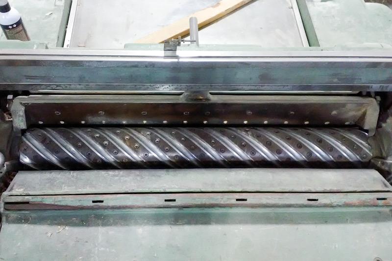 36" x 8" Baxter Whitney #S-290, Single-Sided Planer, Helical Cutterhead, 40 HP, 3510 RPM, 30-90 FPM, w/ - Image 7