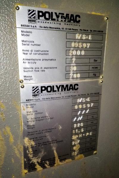 Biesse #Polymac-FSE, Semi-Auto Bore, Glue & Dowel Inserter, 21-Spindle, 8-10 mm Dowel, 25-50 mm L, 32 mm - Image 3