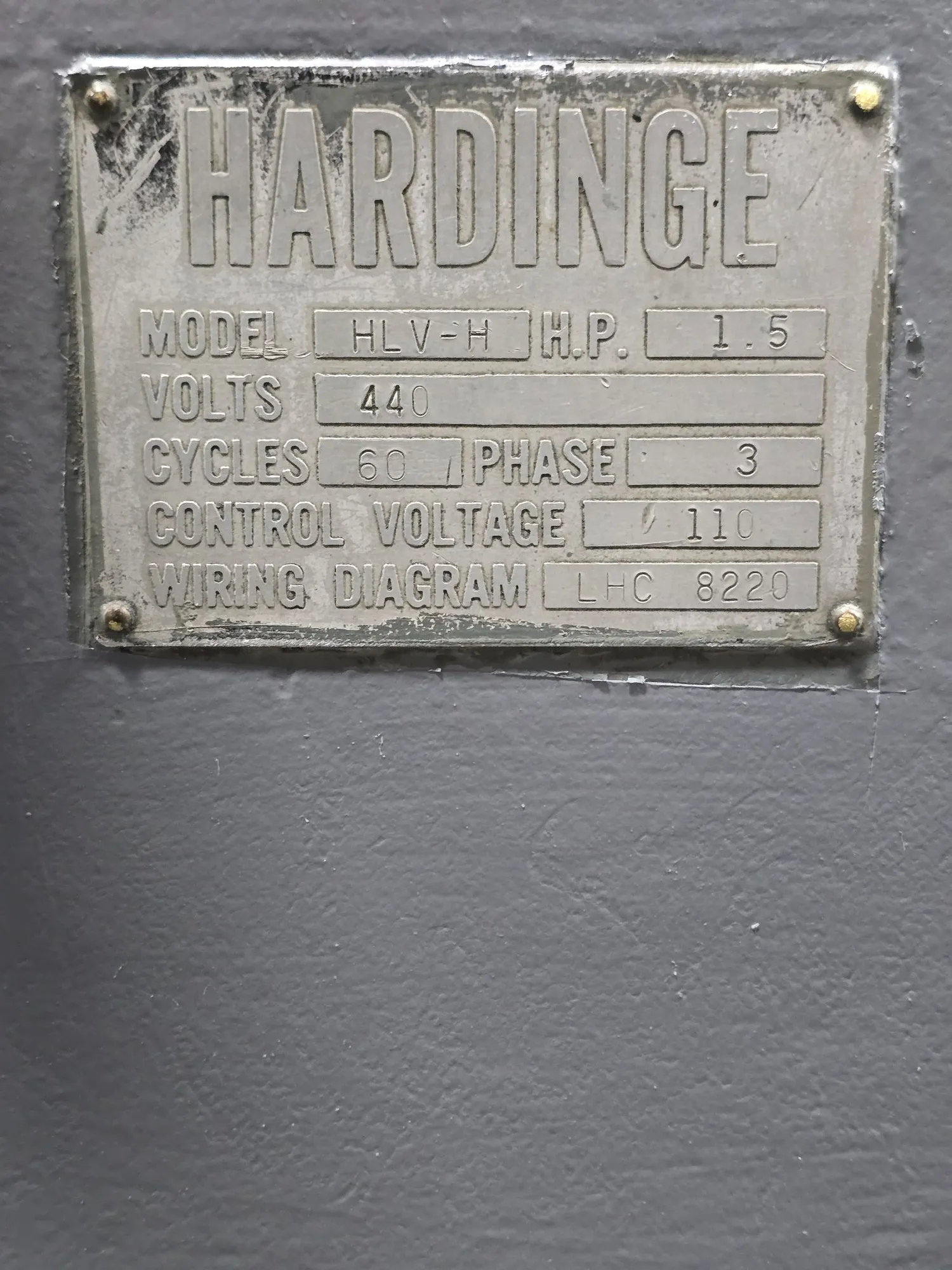 11" x 18" Hardinge #HLV-H, Wide Bed Tool Room Lathe, 5.75" swing over cross slide, 1.5 HP, 3000 RPM (2 - Image 7