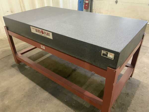 36" x 72" Collins Microflat granite surface plate, gray charcoal color, grade A, cover - Image 3