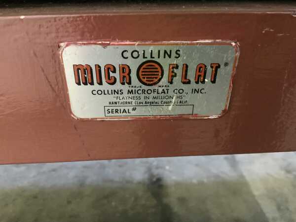 36" x 72" Collins Microflat granite surface plate, gray charcoal color, grade A, cover - Image 4