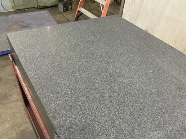 36" x 72" Collins Microflat granite surface plate, gray charcoal color, grade A, cover - Image 8