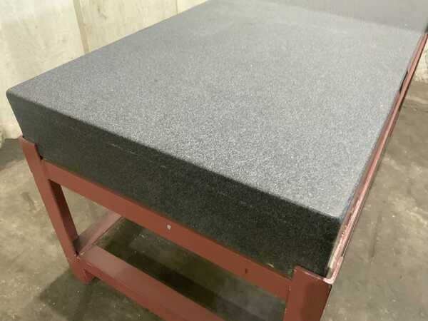 36" x 72" Collins Microflat granite surface plate, gray charcoal color, grade A, cover - Image 9