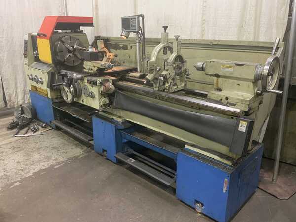 22" x 80" Bochi #CS6250C, gap lathe, 11.81" SOCS, 4-jaw 16"chuck, Fagor 2-Axis DRO, 7.5 HP - Image 1