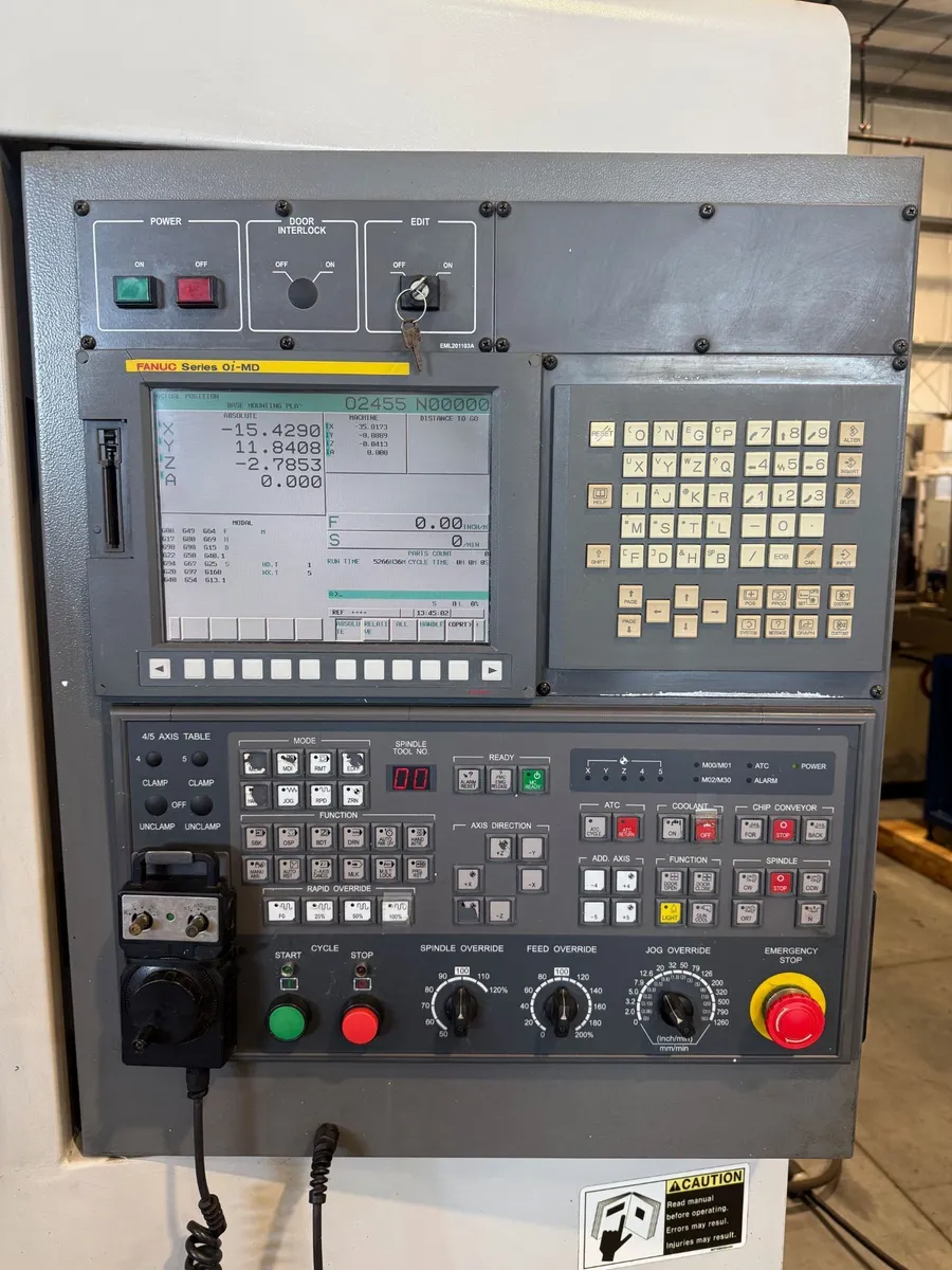 Samsung #MCV-50, Vertical Machining Center, 35.4" X, 19.7" Y, 20.1" Z, 36.2" x 19.7" Table, 20 HP, 12000 RPM - Image 5