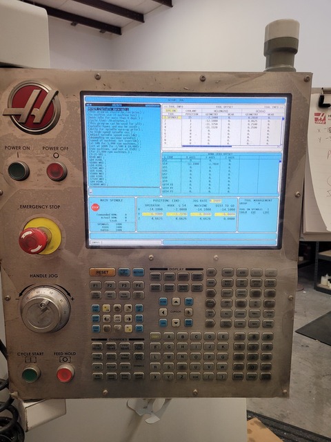 Haas #TM-1P, Vertical Machining Center, 3-Axis, 30" X, 12" Y, 16" Z, 47.4" x 10.75" Table, 7.5 HP, 6000 RPM - Image 3