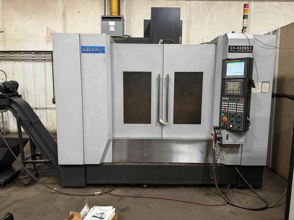Sharp #SV-4328ST, Vertical Machining Center, 3-Axis, 43.3" X, 27.5" Y, 24" Z, 25.6" x 51.2" Table, 25 HP - Image 2