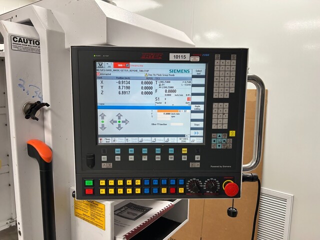 Fryer #MC-30, Vertical Machining Center, 3-Axis, 30" X, 18" Y, 22" Z, 16.5" x 31.5" Table, 25 HP, 8500 RPM - Image 6