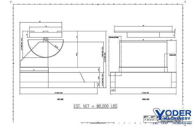 120000 lb. Ransome #1200-P, welding positioner, vari-speed, dynamic braking, #64866 - Image 5