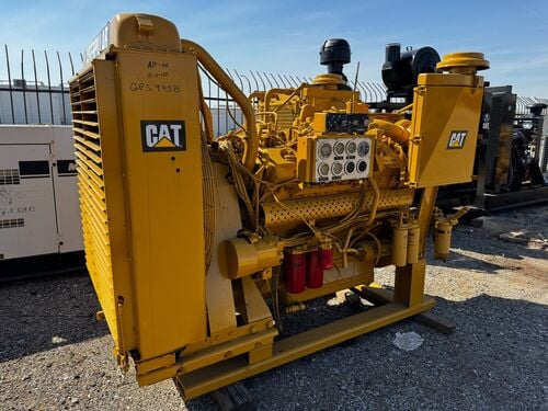 Caterpillar #3412, industrial diesel engine w/ radiator - Image 1