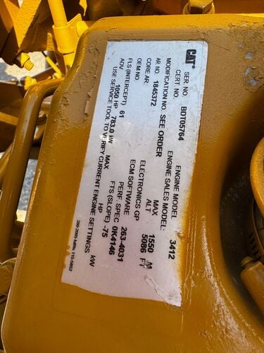 Caterpillar #3412, industrial diesel engine w/ radiator - Image 3