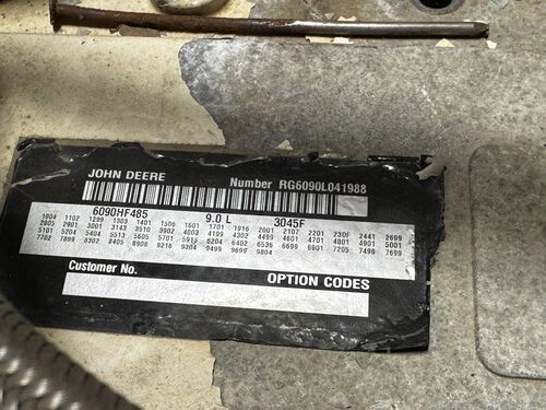 John Deere #6090, industrial diesel engine power unit w/ radiator - Image 2
