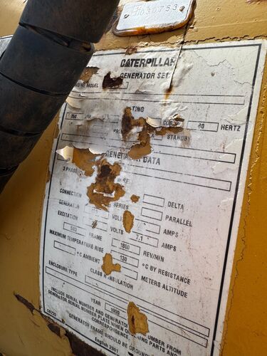 600 KW Caterpillar #3412, diesel generator set, 480 Volts, 3-phase, 1996 - Image 3