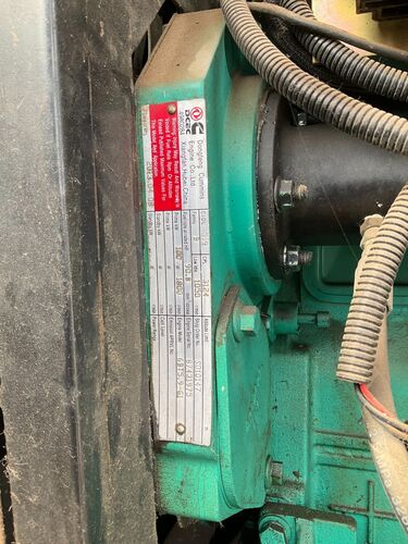 77 KW Stamford #6BT5.9-G1, propane generator set, Cummins 6BT5.9-G1 Natural gas / propane engine, sound - Image 2