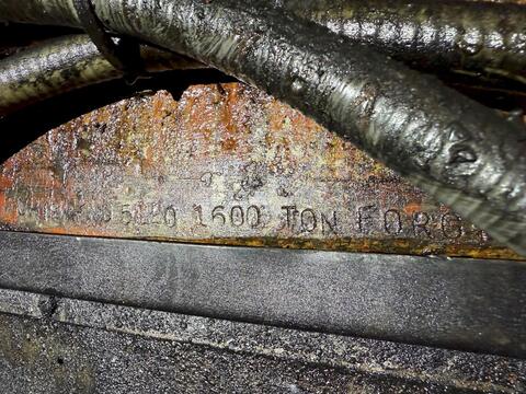 1600 Ton, Ajax, forging press, 12" stroke, 35" Shut Height, 48" x54" bed, 60 SPM, spare parts, 1978 - Image 5