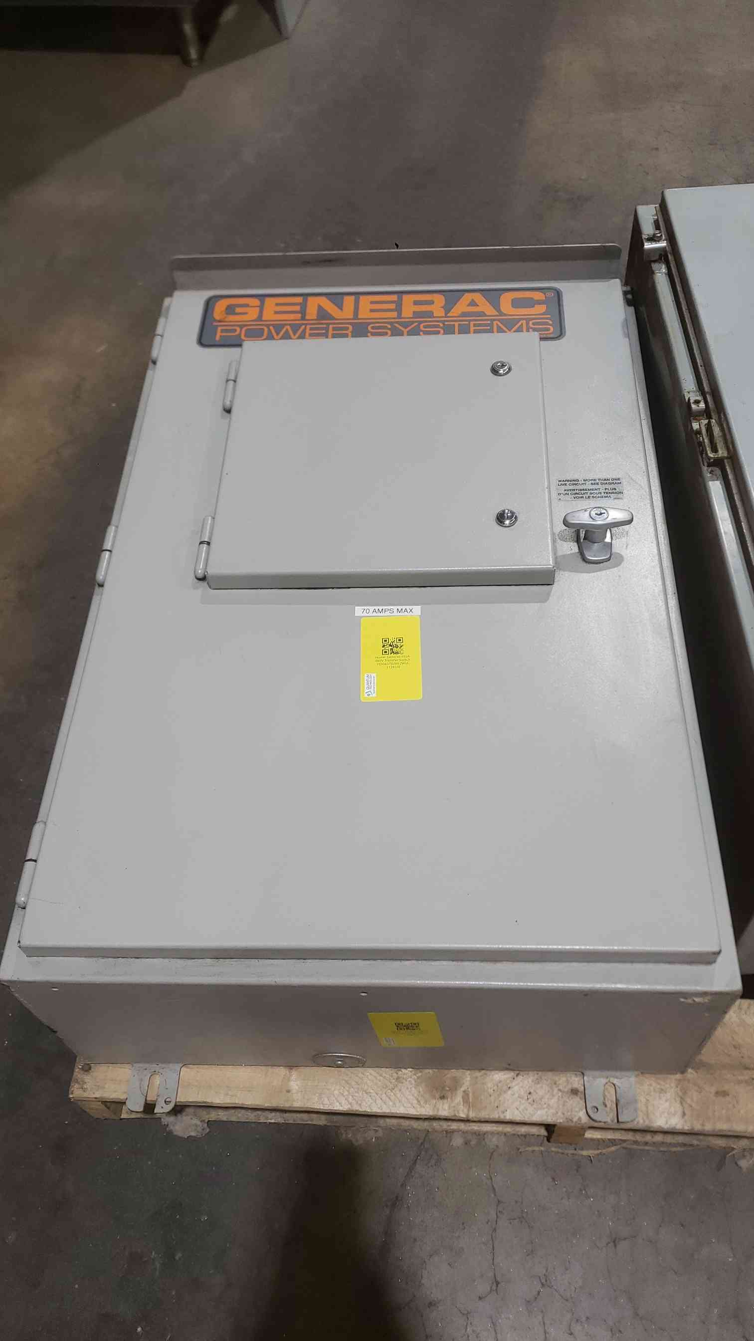 100 Amp. Generac GTS Series #GTS010W-3G2LDNCY, Automatic Transfer Switch, 3 Phase, 120/208 Volts - Image 1