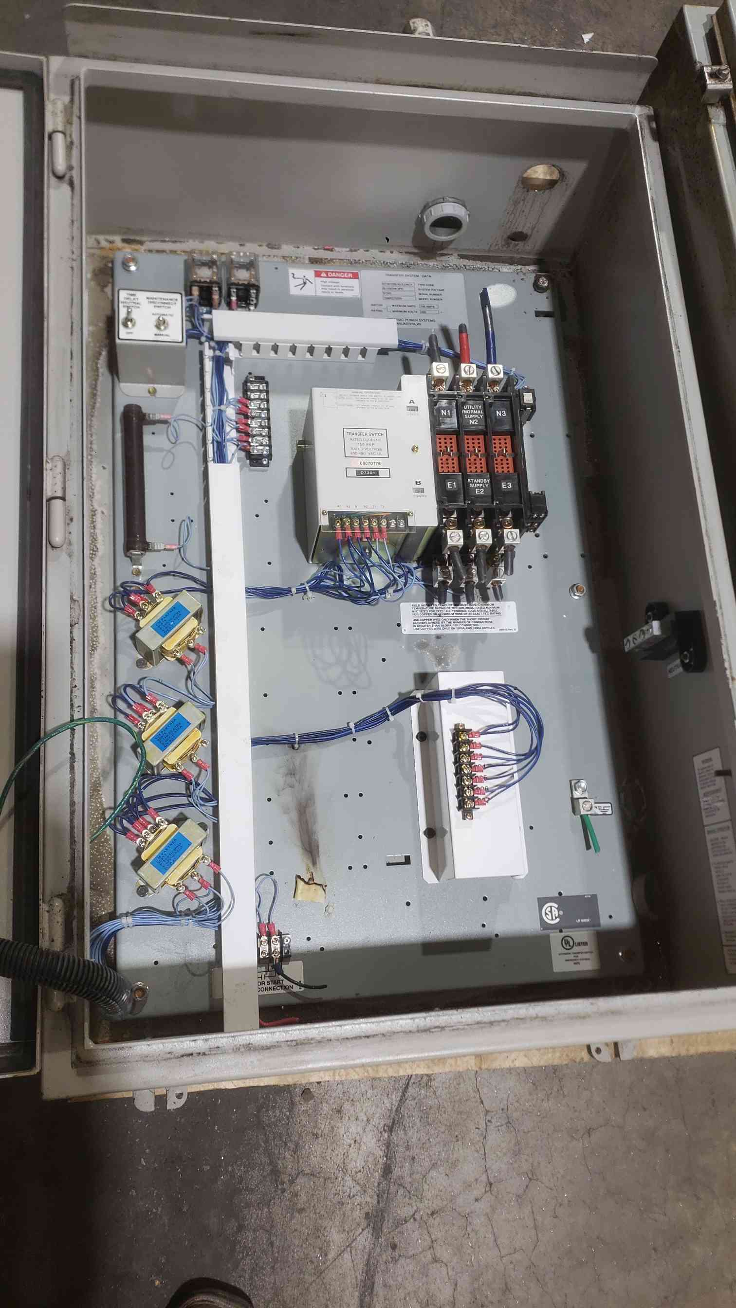 100 Amp. Generac GTS Series #GTS010W-3G2LDNCY, Automatic Transfer Switch, 3 Phase, 120/208 Volts - Image 4