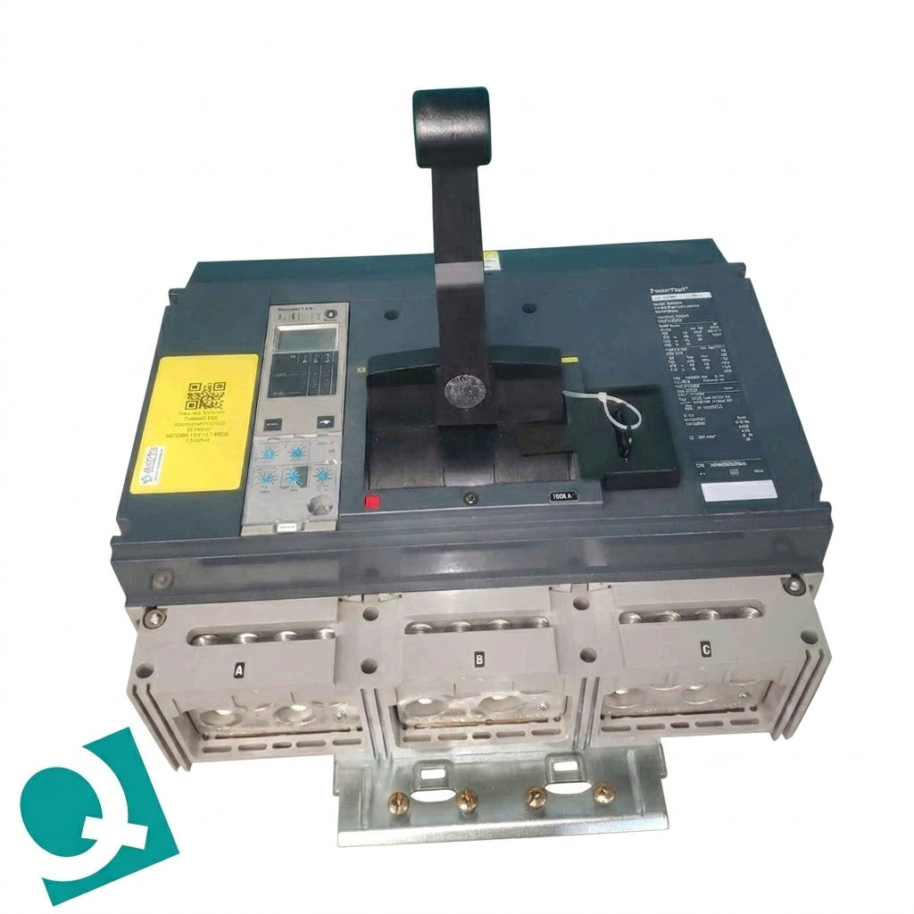 1000 Amp. Square D PowerPact #RGA36100CU43AE1ABLV.YP, I-Line Breaker, Micrologic 5.0A, 3P, 600 Volts - Image 1