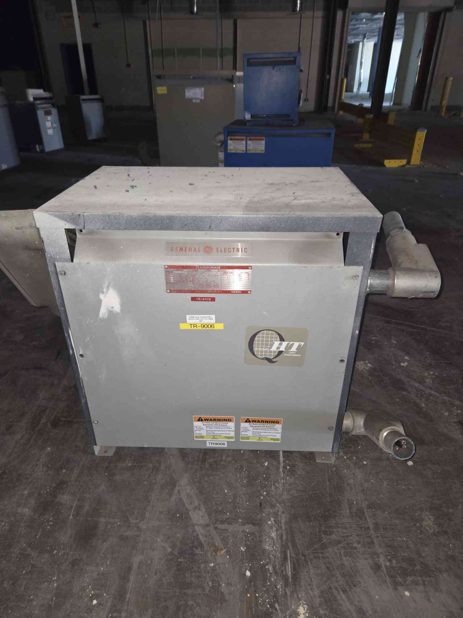75 KVA, 480 Primary, 208/120 Secondary General Electric #9T23A3874, Dry Type Transformer, 3 Phase, 60 Hz - Image 1