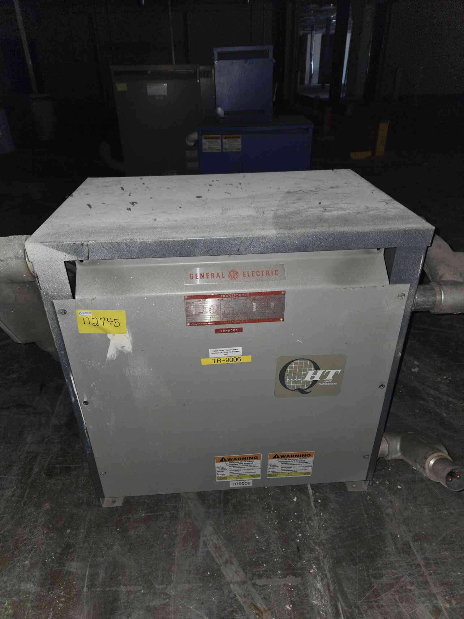 75 KVA, 480 Primary, 208/120 Secondary General Electric #9T23A3874, Dry Type Transformer, 3 Phase, 60 Hz - Image 2