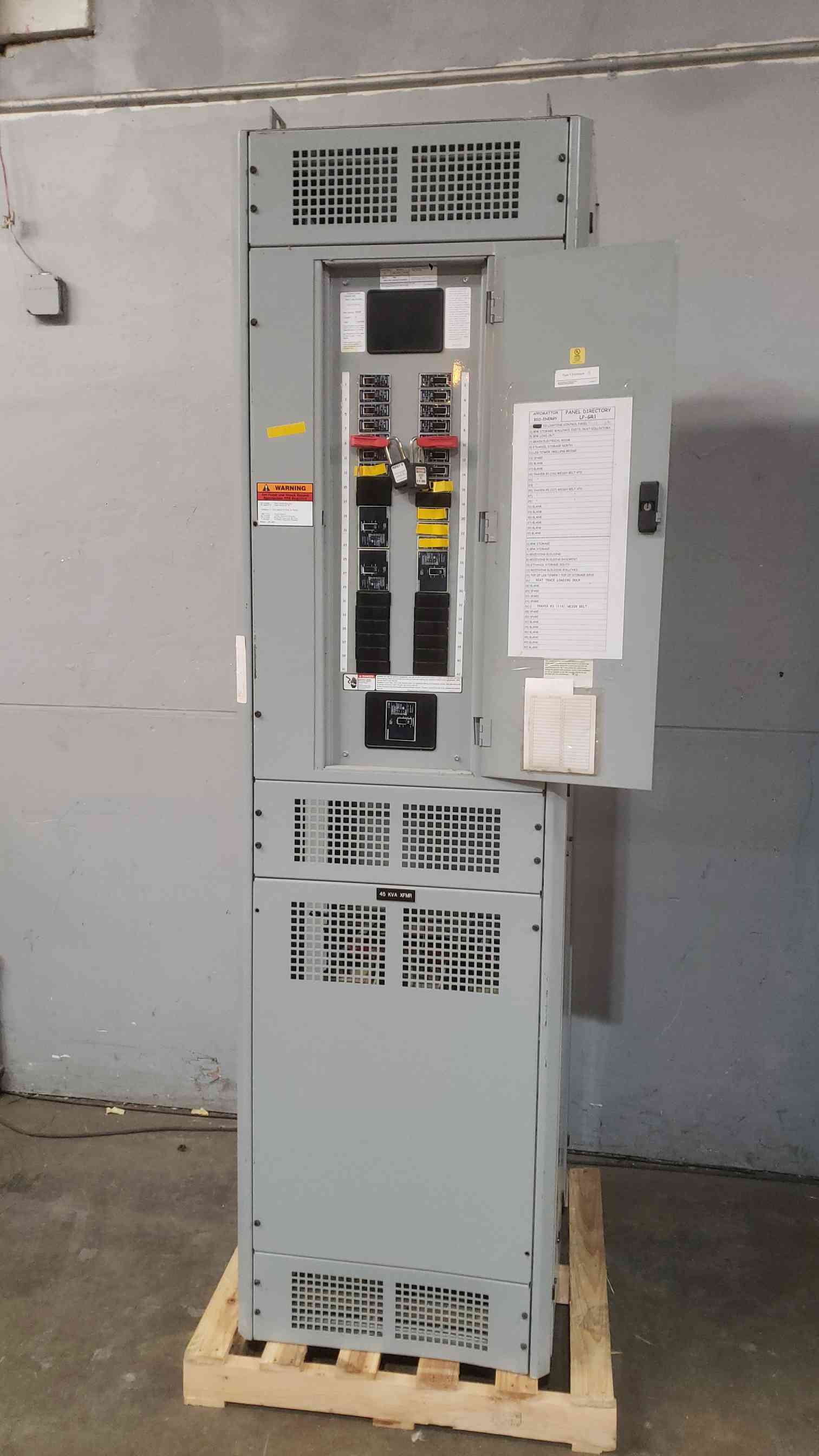 Siemens SB3, Switchboard, 45 KVA Transformer, P1 Panelboard, NGB Breakers, 480 Volts, 3 Phase, 2010 - Image 1