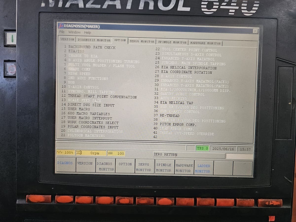 Mazak #Slant-Turn-450, 2-Axis CNC Lathe, 28" swing, 24" turning diameter, 80" machining length, 20" chuck - Image 5