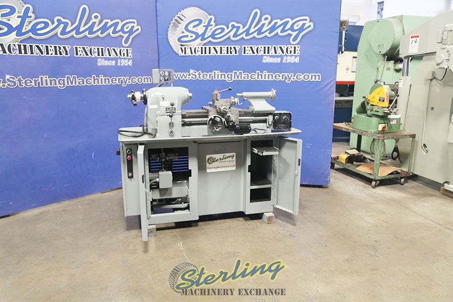 11" x 18" Hardinge #TFBH, precision toolroom turning, facing, boring lathe, no threading, Aloris tool post - Image 7