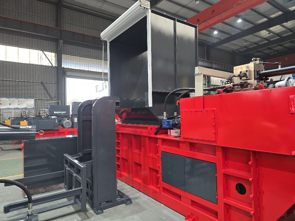 43" x 30" Enerpat #HBA-80-11075, Auto-Tie Horizontal Cardboard, Corrugated Baler, 50 HP, new - Image 1