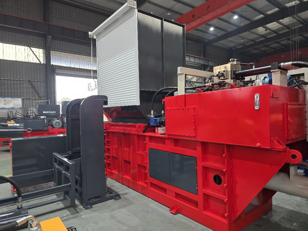 43" x 30" Enerpat #HBA-80-11075, Auto-Tie Horizontal Cardboard, Corrugated Baler, 50 HP, new - Image 3