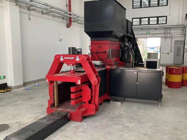43" x 30" Enerpat #HBA-80-11075, Auto-Tie Horizontal Cardboard, Corrugated Baler, 50 HP, new - Image 8