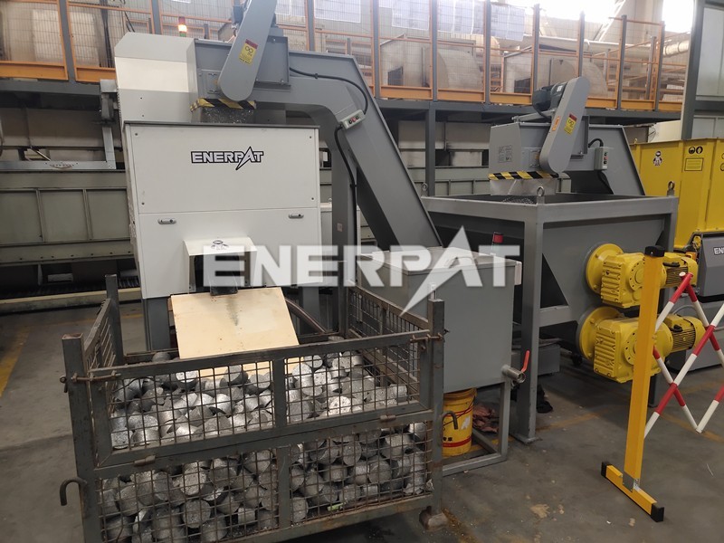 No. BMS-1090 Enerpat, Automatic Metal Chips Briquette Press Machine, 15 HP, 3.5" Diameter Briquettes, 100T - Image 1