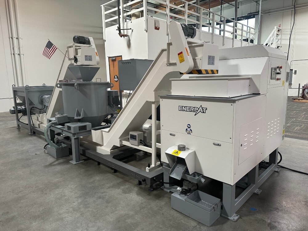 Enerpat Automatic Metal Chip Briquetting Line -Briquetter + Chip Wringer, 3-5% Residual Oil, In Stock USA - Image 4