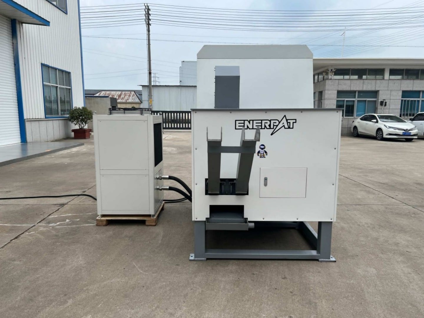 Enerpat Automatic Metal Chip Briquetting Line -Briquetter + Chip Wringer, 3-5% Residual Oil, In Stock USA - Image 3