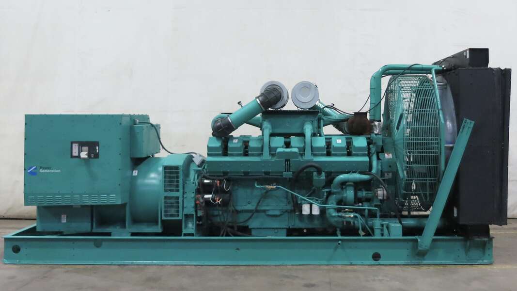 1100 KW Cummins #DFLB, diesel generator set, 277/480 Volts, 2269 hours, 1620 HP @ 1800 RPM, KTA50-G2 engine - Image 1