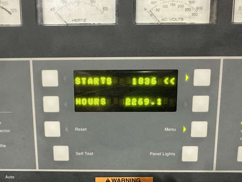 1100 KW Cummins #DFLB, diesel generator set, 277/480 Volts, 2269 hours, 1620 HP @ 1800 RPM, KTA50-G2 engine - Image 8