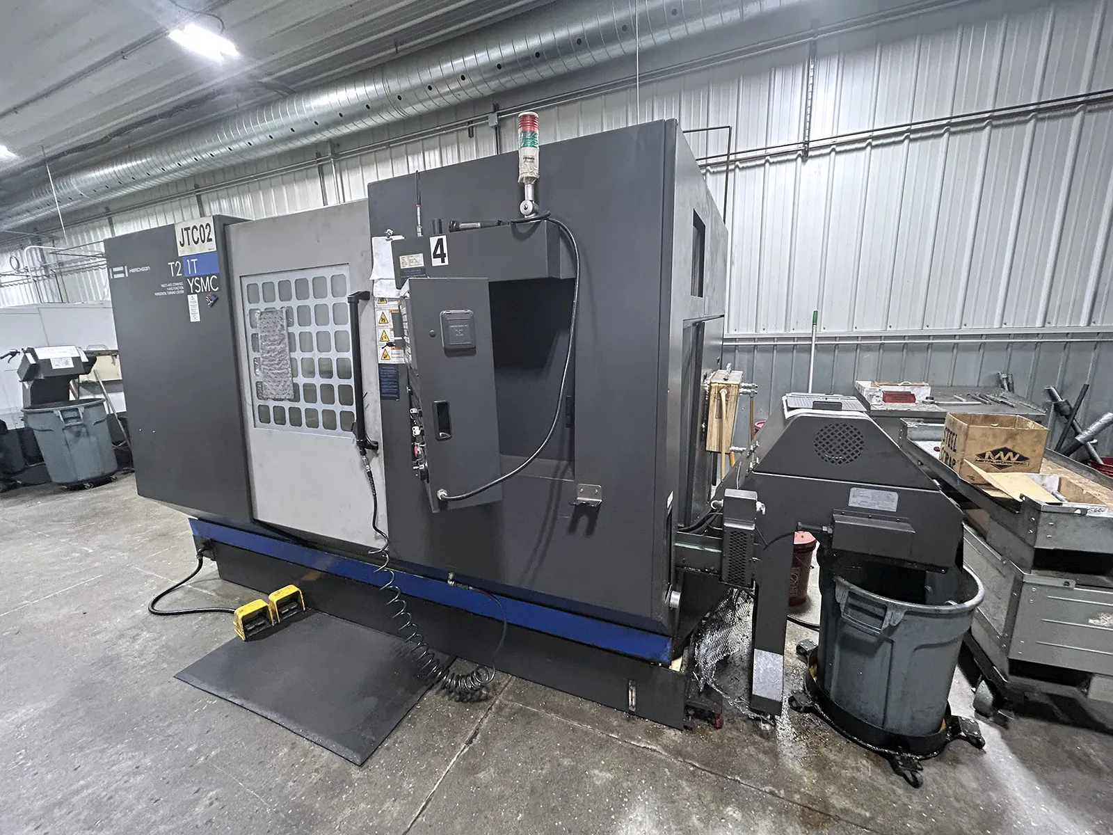 Hwacheon #T2-1T, CNC lathe, 34.6" swing, 8" chuck, 2.5" bar, 24.5" centers, A2-6, 12 turret, Fanuc 0i-TD, 2012 - Image 3