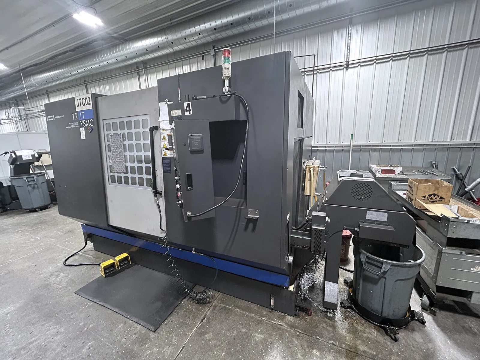 Hwacheon #T2-1T, CNC lathe, 34.6" swing, 8" chuck, 2.5" bar, 24.5" centers, A2-6, 12 turret, Fanuc 0i-TD, 2012 - Image 5