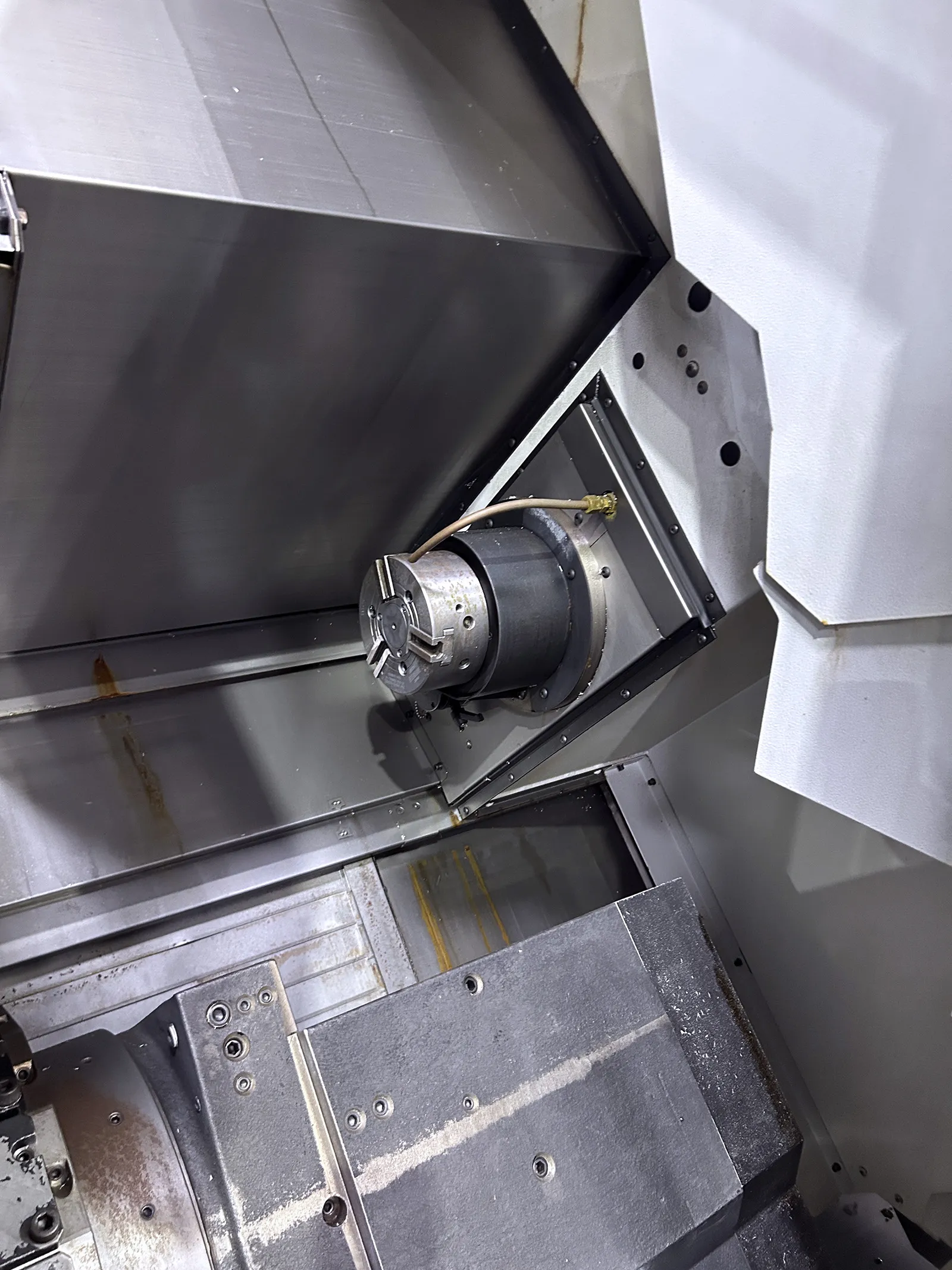 Mori Seiki #NZ-1500T2Y2, CNC lathe, 31.5" swing, 3-jaw, 2" bar, 44.4" centers, MSX-701 III, tool pre-setter - Image 3
