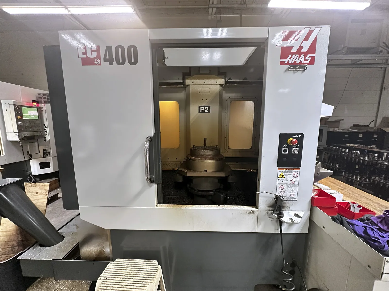Haas #EC-400, CNC horizontal machining center, 24+1 automatic tool changer, 22" X, 25" Y, 22" Z, #40, 15.75" - Image 3