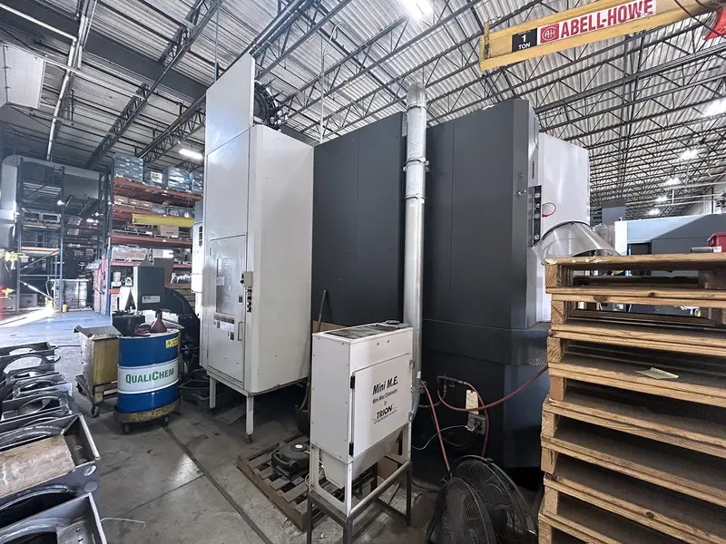 OKK #HM-100S, CNC horizontal machining center, 60 automatic tool changer, 55.1" X, 43.3" Y, 39.3" Z, 12000 - Image 6