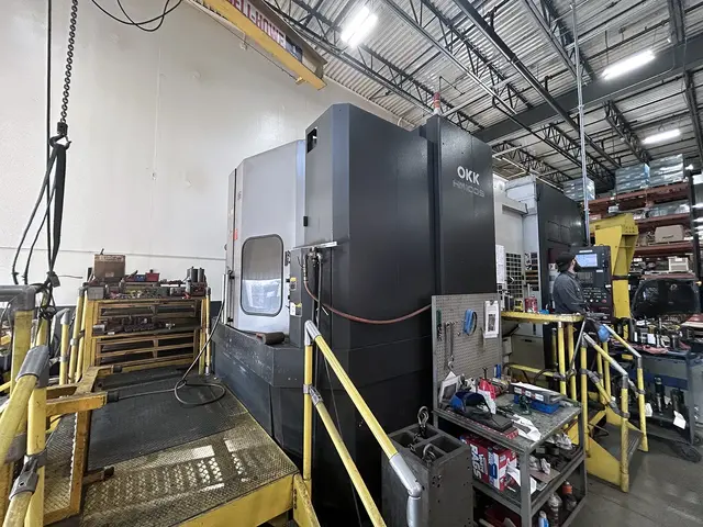 OKK #HM-100S, CNC horizontal machining center, 60 automatic tool changer, 55.1" X, 43.3" Y, 39.3" Z, 12000 - Image 1