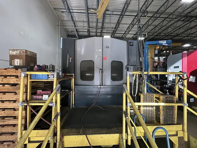 OKK #HM-100S, CNC horizontal machining center, 60 automatic tool changer, 55.1" X, 43.3" Y, 39.3" Z, 12000 - Image 2
