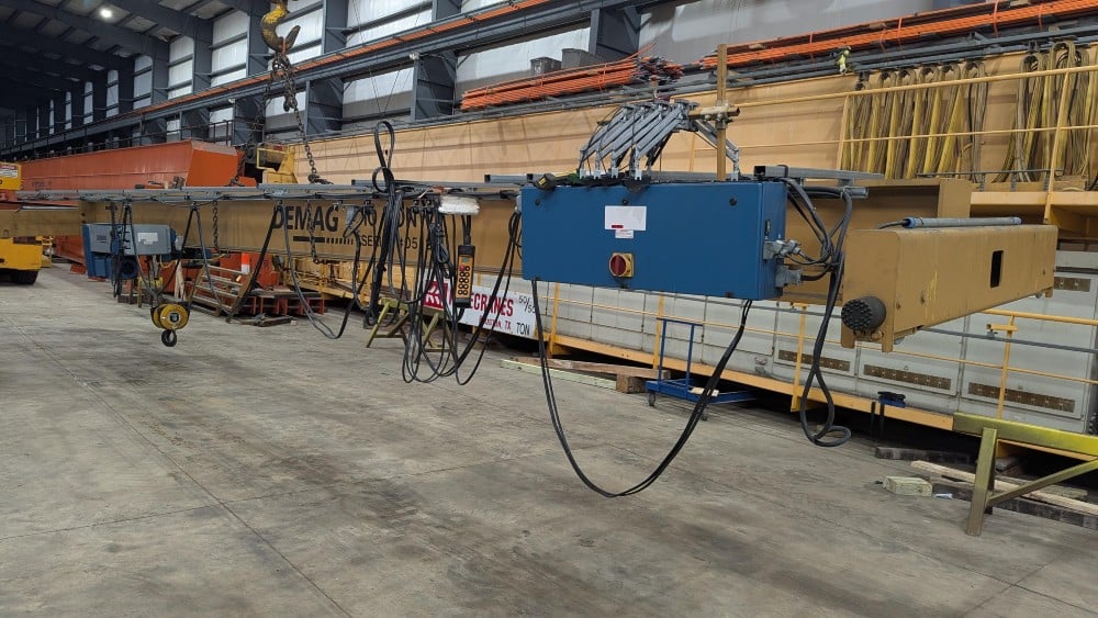 10 Ton, Demag, 35'0" Span, 32' Lift, Class D, Pendant, VFD Bridge/Trolley, 2005 [#2723] - Image 1