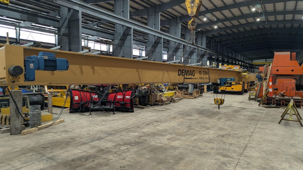 10 Ton, Demag, 35'0" Span, 32' Lift, Class D, Pendant, VFD Bridge/Trolley, 2005 [#2723] - Image 2
