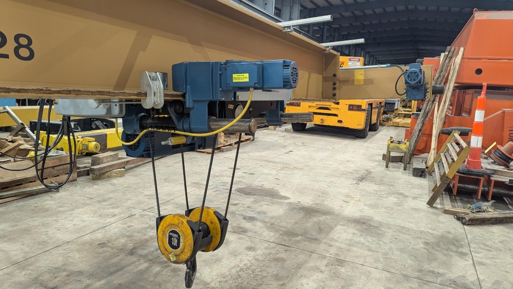 10 Ton, Demag, 35'0" Span, 32' Lift, Class D, Pendant, VFD Bridge/Trolley, 2005 [#2723] - Image 4